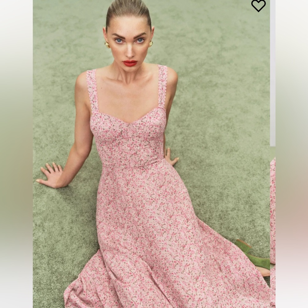 Reformation Lela Dress Pink - Size 4